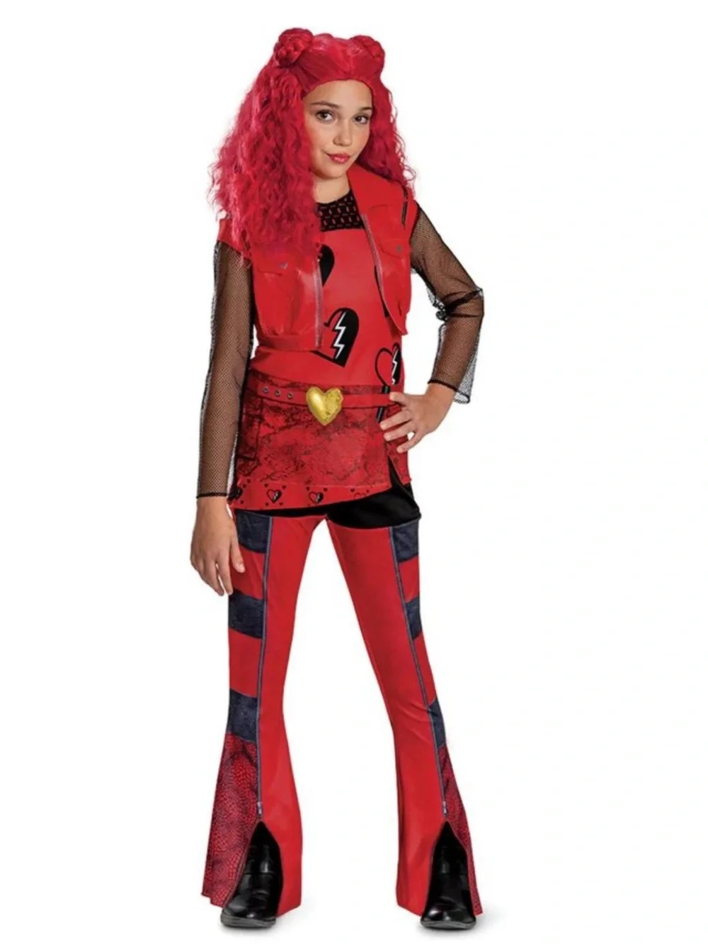 Disguise Girls' Disney's Descendants 4: Rise of Red Classic Halloween Costume-S - Picture 8 of 8